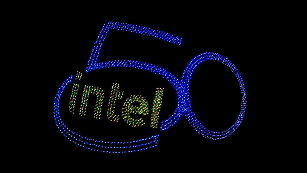 Intel Drones 50th